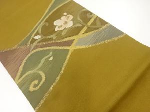 花唐草模様織出し袋帯